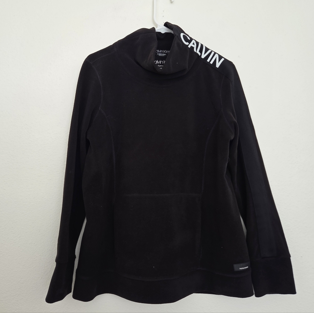 Calvin Klein Performance Black Cowl Neck Sweater Size Large